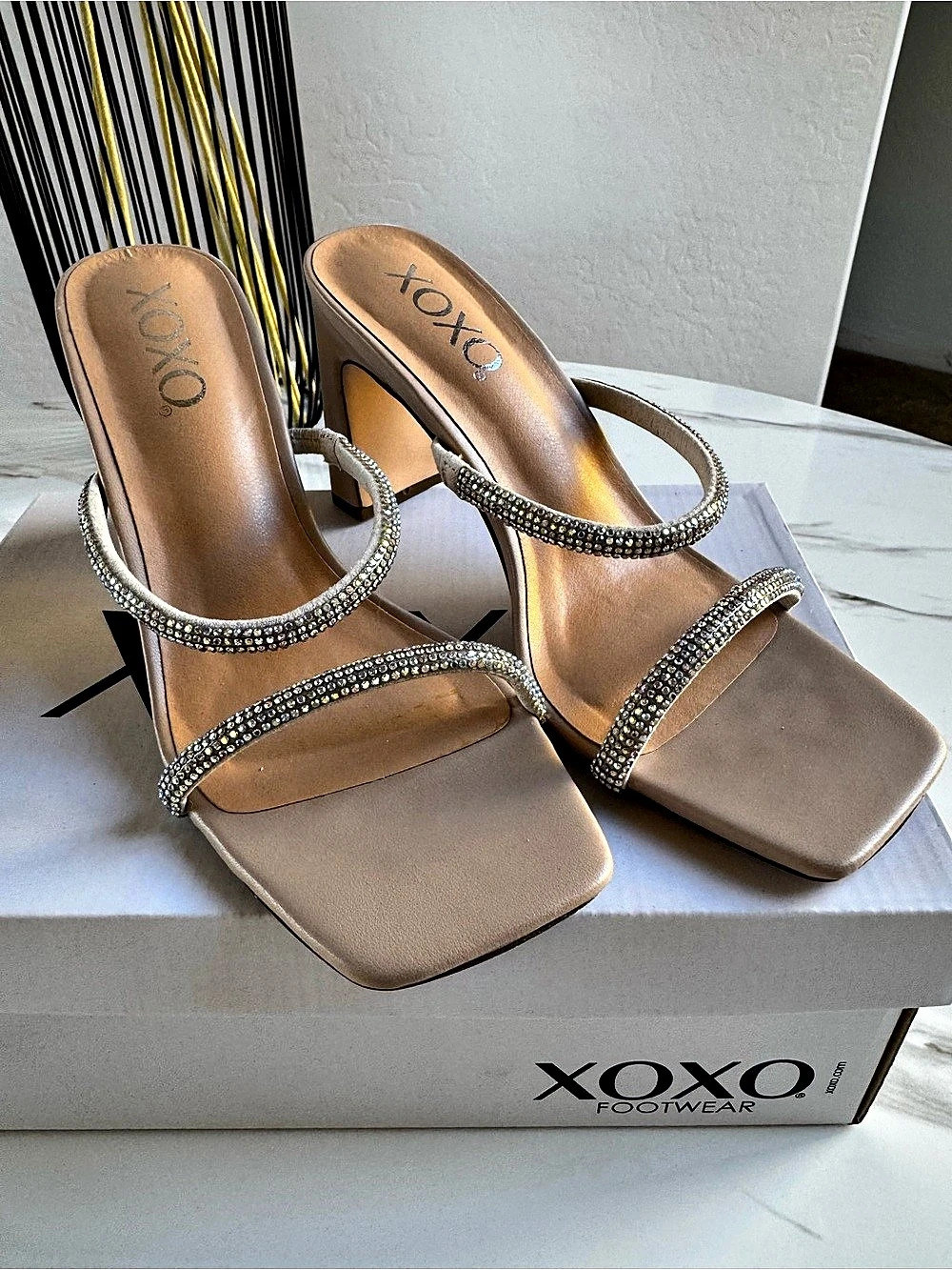 XOXO Rhinestone Heels - Picture 4 of 16